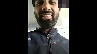 Indian nice beard guya€‹ jerka€‹ offa€‹