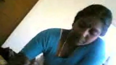 Southindian Aunty handjob and Blowjob to her Partner's Cock