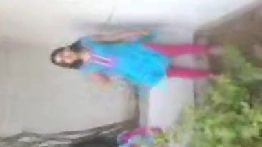 Indian Girl Outdoor strip tease