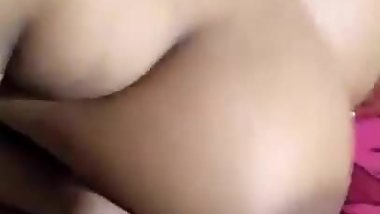 My friends playing with my big boobs