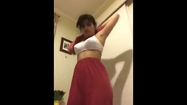 sexy Indian girl with big boobs stripping