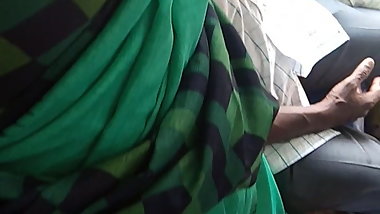 Tamil hot saree aunty dicking and grouped in bus