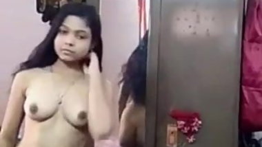 Selfie Bedroom Undress Flashing Nude Indian girl