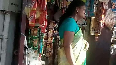 SATIN SILK SAREE AUNTY