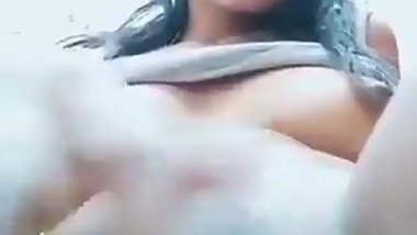 Indian innocent teen having self fun