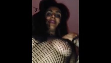 Desi Punjabi guy fucking her newlywed Bhabhi in fishnets (no sound)