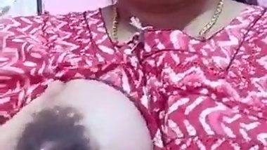 Indian milf with huge lactating breasts
