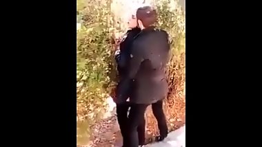 Real muslim couple caught fucking outdoor without knowing they're recorded
