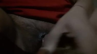 Sexy Girl masturbating with a kitchen prop and moaning and cumming
