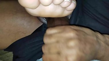 Snoring Pretty Indian Foot Jerk Off