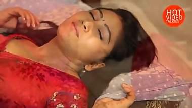 Hot figure Mamatha enjoy with her Husband in red saree
