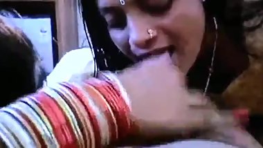 Desi two Indian girl and boss very lucky