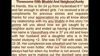 Threesome With Bhabhi And Neigbour Aunty