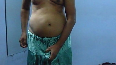 satin shalwar green