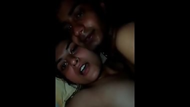 indian big boobs girlfriend fucking hard by boyfriend in night