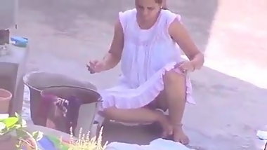 Beautiful Bangalore girl in pink panty