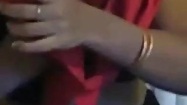 Homemade solo tape with Indian chick stripping in front of a