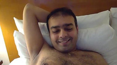 indian man showing greu underwear