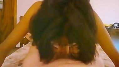 Indian Gf sucking White bf cock