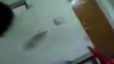 Indian college girl shows off with bf