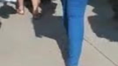 Candid fat ass Indian with soft soles