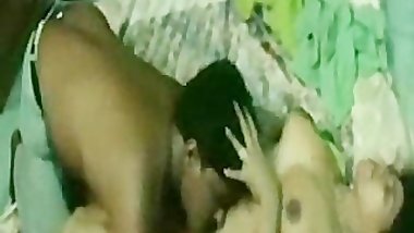 Sexy & Hot Busty Boobs South Indian Aunty enjoyed with her Partner