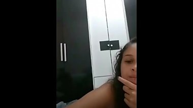 Teen girl showing her body
