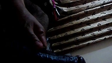 Sexy Indian wife gives a slow and hot loving handjob to husband!