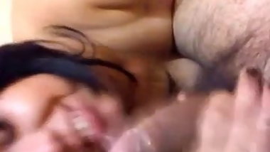 Indian desi wife sucking her husband's cock