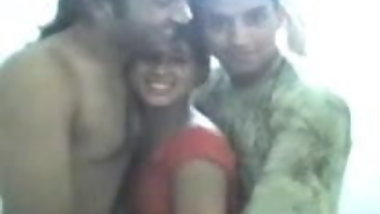 Girl Enjoyed by Two - No Nudity