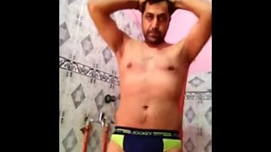 indian in bathroom