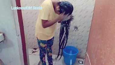 Indian Long Hairwash & Dying In Sunlight