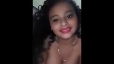 Cute Indian Girl Showing Her Milky Boobs