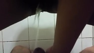 Indian babe pissing on bfs cock before fucking2