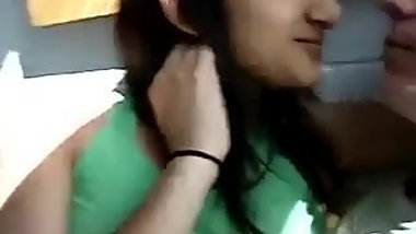 Indian Woman kissing her white boyfriend Desi NRI