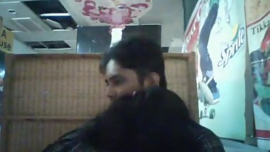 Indian girl and boy doing sex in restaurant
