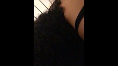 Thot sucks dick in the stairway pov