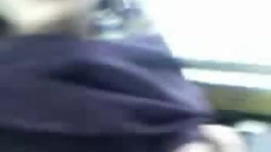 Boobs in train
