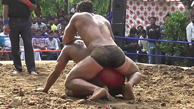 Indian wrestler's hot ass