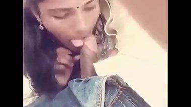 Ramya sucking boyfriend cock