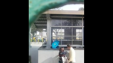 Girl sucks dick ouside the station