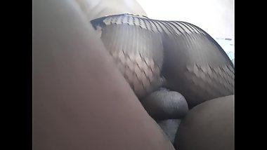 Big booty teen riding big black dick