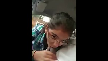 Desi Indian Giving Blowjob To Uncle in Car