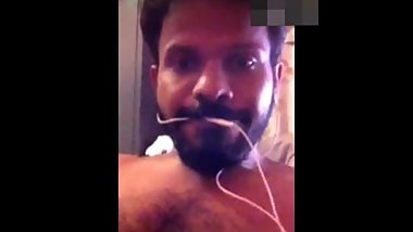 Indian show his cock on cam