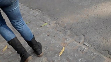 Indian Girl , In Tight Jeans Butt 2.