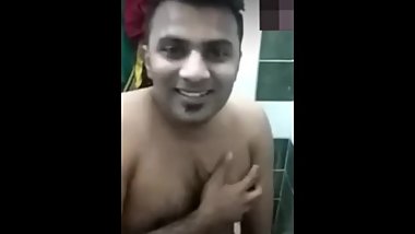 Indian jerk off cum before shower