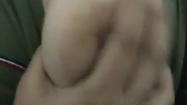 Hot big boob Indian girl seducing Bf