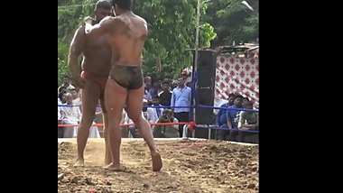 Indian wrestler's hot ass