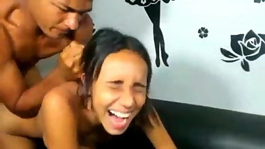 Hot latina taking big dick