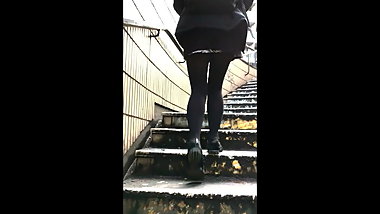 Candid Indian Teen Miniskirt